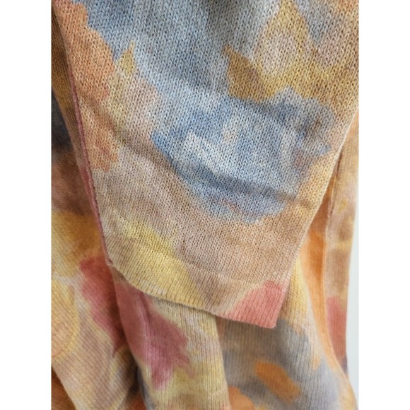 Vintage Gabriella T Linen Blend Floral Cardigan Womens Size 1X Italy Long Sleeve - Picture 9 of 12